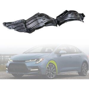 Blk Front Driver Inner Fender Liner 53806-12100, Toyota Corolla SE XSE 2020-2022
